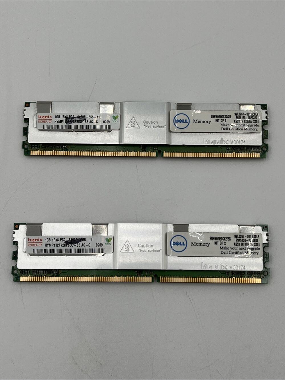 Dell Certified Memory 2GB Upgrade Kit (2x1GBpcs) SNPNW050CK2/2G PC2-6400